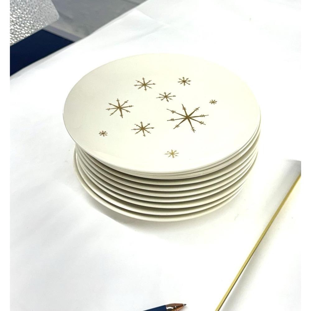 vintage Royal Ironstone Star Glow Starburst MCM Atomic Plate 10" Royal China - Picture 6 of 6